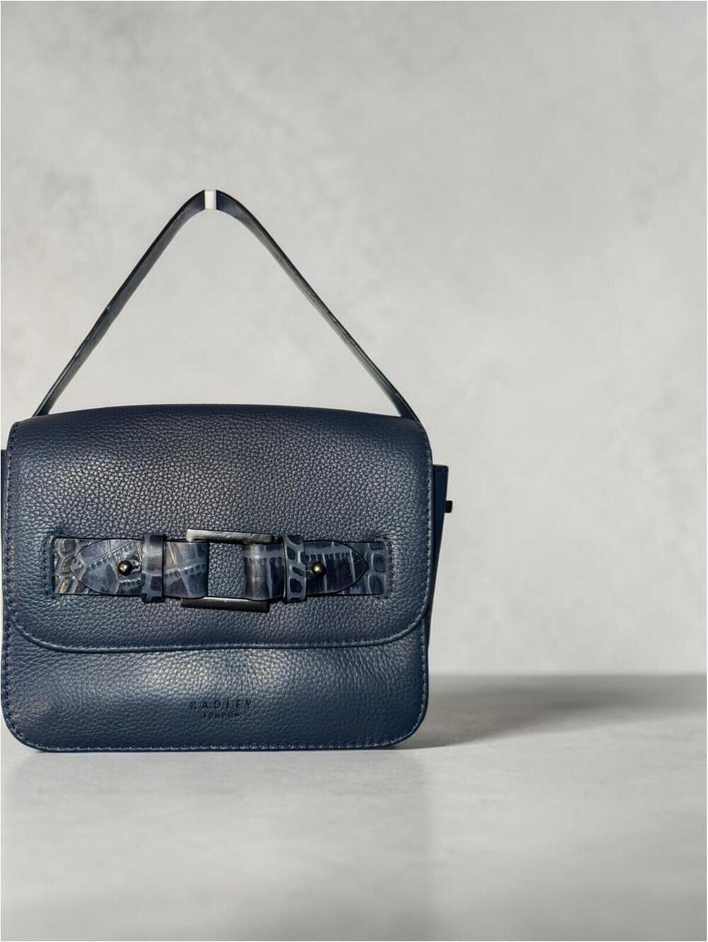 Radley London Blue Leather Crossbody Bag